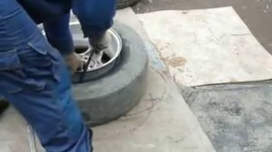 шиномонтаж R-16 своими руками на скорость.