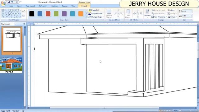 Best 3D House Design With Microsoft Word. tutorial 1 смотреть онлайн