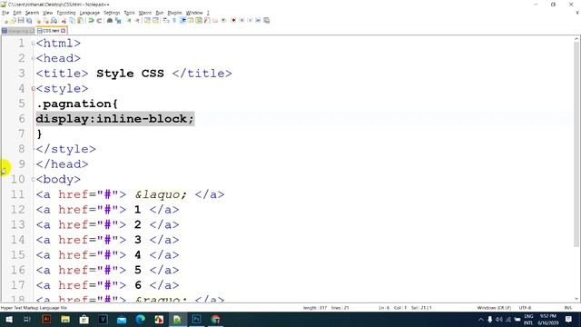 Style CSS Pagination смотреть онлайн