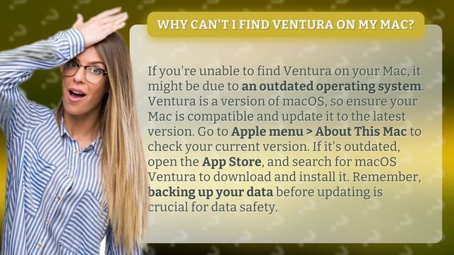 Why can't i find Ventura on my Mac? смотреть онлайн