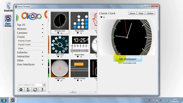 Classic 3D Analog Desktop Clock Wallpaper смотреть онлайн