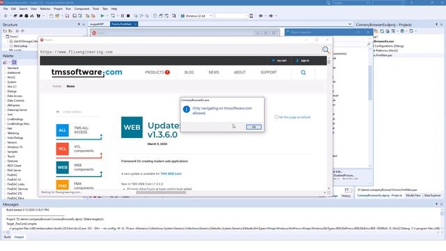 VCL UI Pack: TAdvWebBrowser (example) смотреть онлайн
