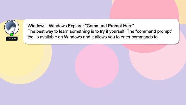 Windows : Windows Explorer "Command Prompt Here" смотреть онлайн