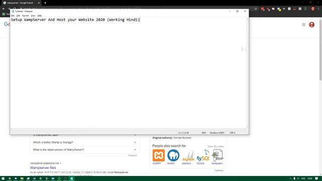 How To Setup WampServer Free 2020 Hindi Working смотреть онлайн
