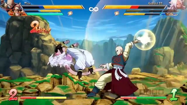 DRAGON BALL FighterZ Android 18,Tien,Yamcha VS Android 21,Nappa,Kid Buu CPU Battle смотреть онлайн