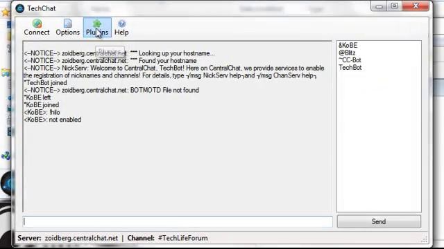 TechChat IRC Client Preview (plugin support) смотреть онлайн