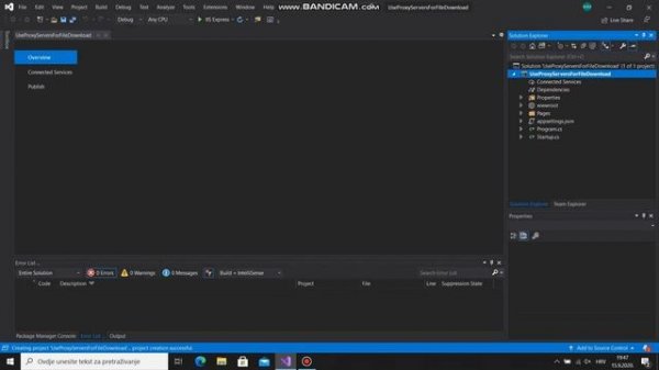 Visual Studio 2019 - Use Proxy Server For File Download