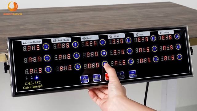 BEAMNOVA 18 Channels Digital Kitchen Commercial Cooking Timer,Restaurant Timer with Loud Alarm смотреть онлайн
