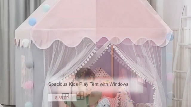 Spacious Kids Play Tent with Windows смотреть онлайн