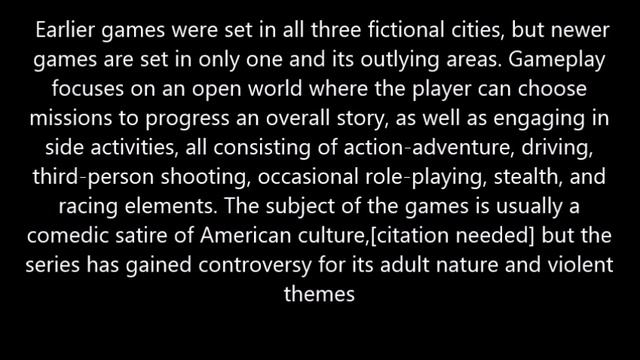 Grand theft auto (Rockstar Games) history смотреть онлайн