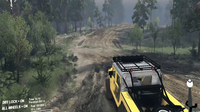 H1 Hummer 6x6 | Spin Tires | Mod Showcase смотреть онлайн