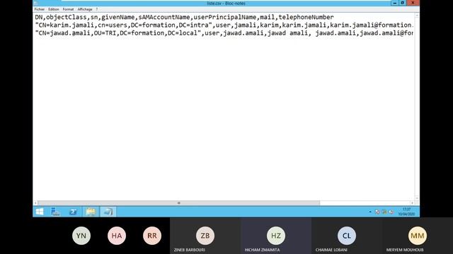 Import/ export dans Active Directory (CSVDE) смотреть онлайн