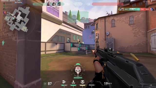 Valorant | How to win last comp round in troll style tutorial (no crosshair) смотреть онлайн