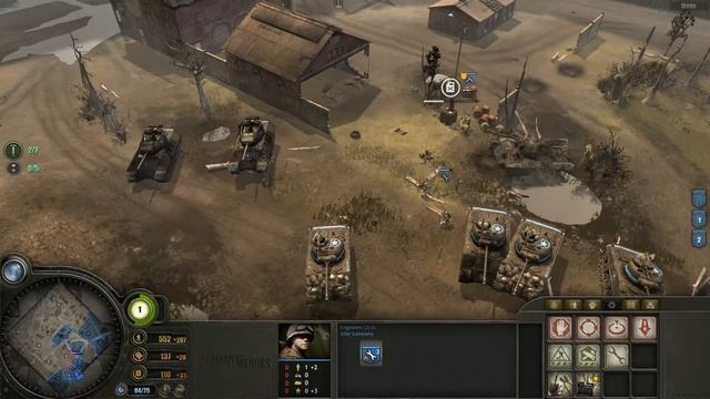 Company of Heroes - American Campaign - Mission 11 - Hebecrevon Playthrough смотреть онлайн