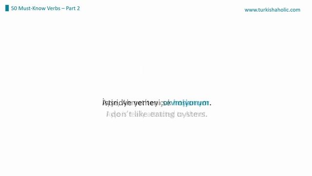 50 Important Turkish Verbs – Part 2 смотреть онлайн