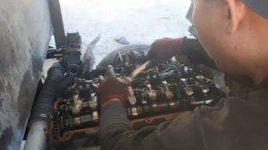 tune up engine/ adjust valve clearance  isuzu elf 4hg1