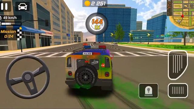 Colorful car brought into the real world || police drift car simulator Android gameplay🔥 смотреть онлайн