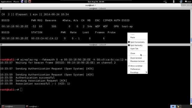 WEP Cracking ARP Request Reply Attack смотреть онлайн