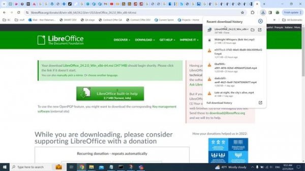 Install Libre Office in Windows 10