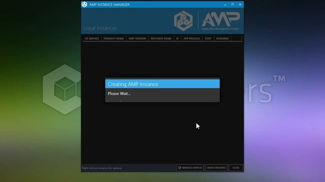 Installing the AMP Game Server management panel on Windows смотреть онлайн