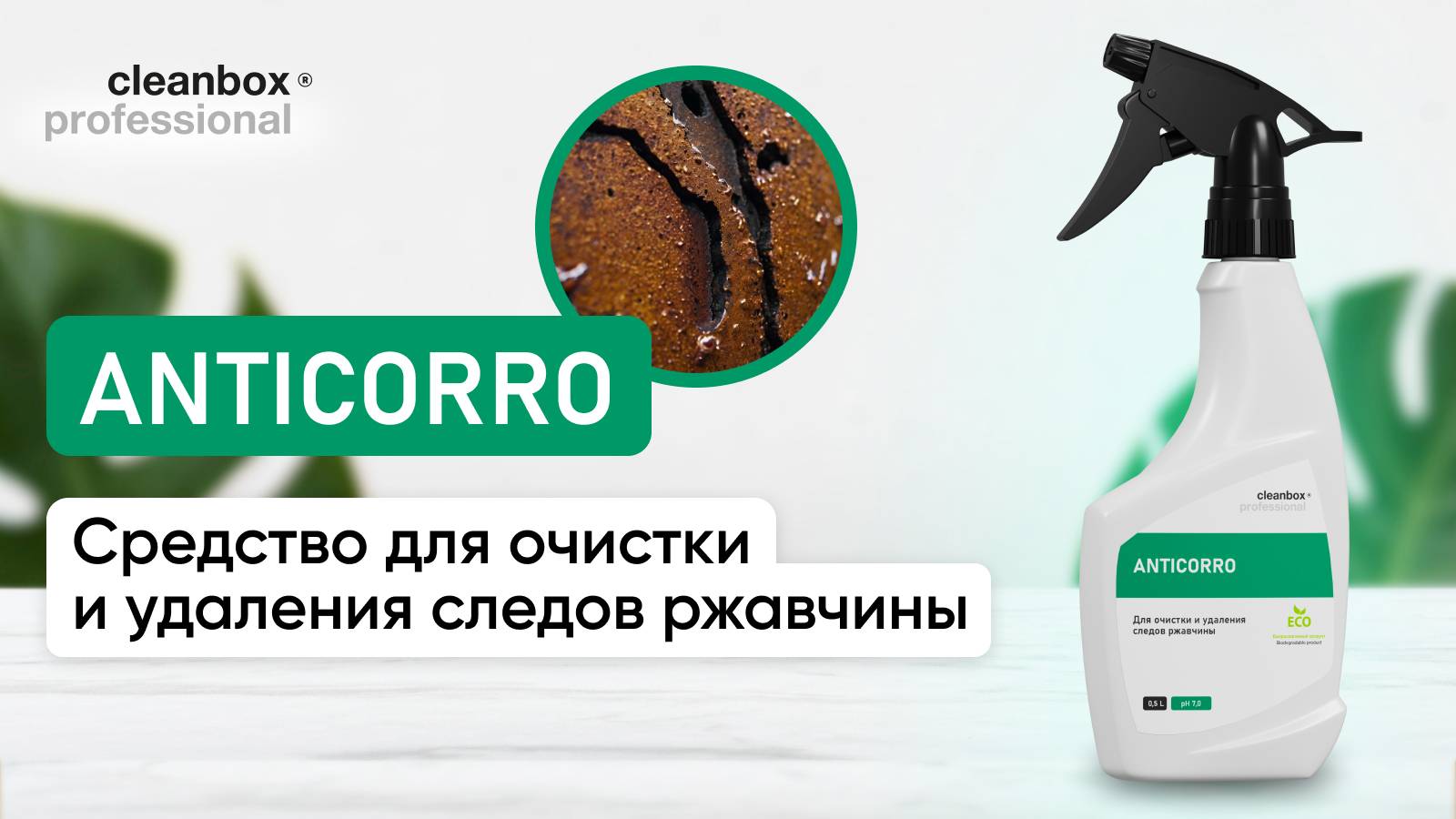 Удаление следов ржавчины с деликатных поверхностей - Anticorro | CleanBox Professional