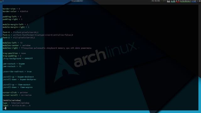 [8e] | Polybar on i3 смотреть онлайн