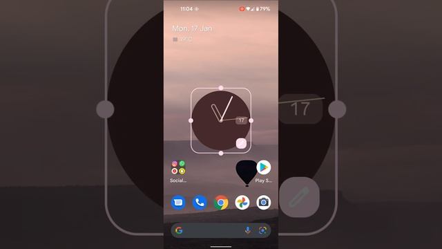 How to Put Clock on Home Screen Android 12 Stock OS - Pixels смотреть онлайн