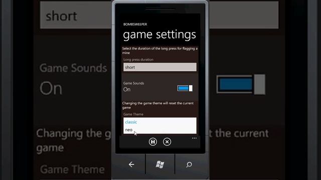 Bombsweeper for Windows Phone 7 смотреть онлайн