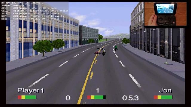 GPD Win - Road Rash (3DO) running under Phoenix 2.8 смотреть онлайн