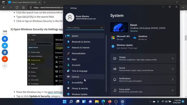How to open Windows Security in Windows 11 смотреть онлайн