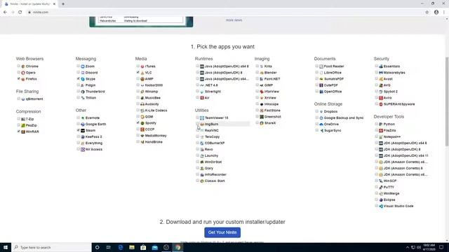 How To Install Multiple Software/Programs At Once On Windows 10/8.1/8/7 Using Ninite смотреть онлайн