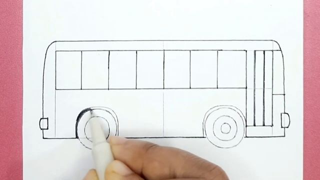 How to draw school bus easy | School bus drawing for kids смотреть онлайн