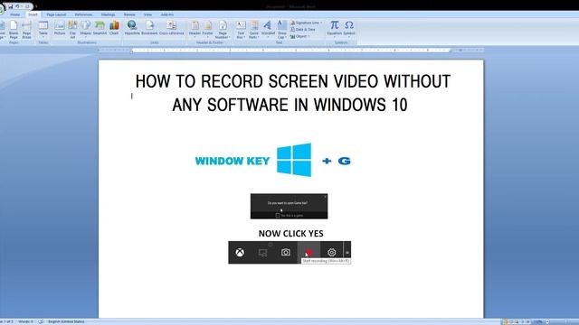 HOW TO RECORD SCREEN VIDEO WITHOUT ANY SOFTWARE IN WINDOWS 10 смотреть онлайн