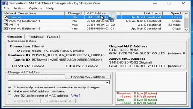 Bilgisayarın Mac Adresini Değiştirme смотреть онлайн