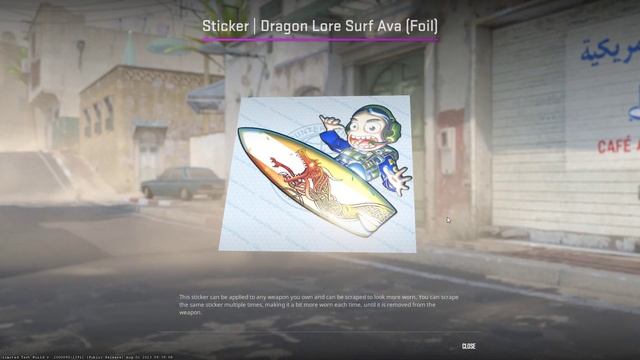 CS2 Updated DRAGON LORE SURF AVA Foil Sticker смотреть онлайн