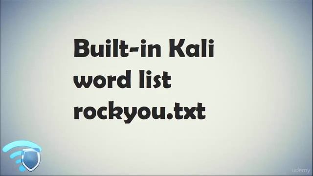 Wi-fi Hacking with Kali - 017 Built in Kali word list rockyou txt смотреть онлайн