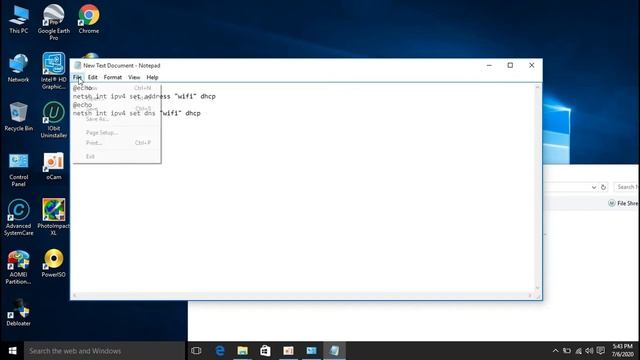 NETSH CMD, DHCP ENABLE BAT FILE смотреть онлайн