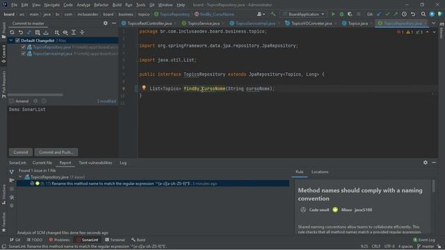 Usando o SonarLint para ajudar a manter o código dentro dos padrões смотреть онлайн