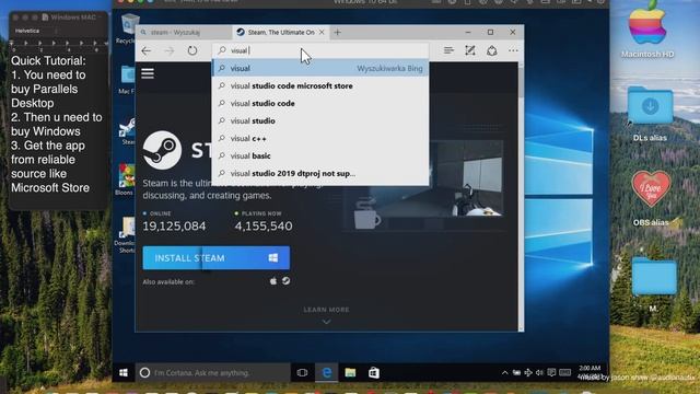 How YOU Can Use Windows's Visual Studio Community on MAC OS? Tutorial смотреть онлайн