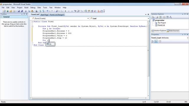 Progress Bar Control in VB.NET смотреть онлайн