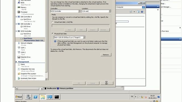 4 HyperV Add Physical Hard Disk смотреть онлайн