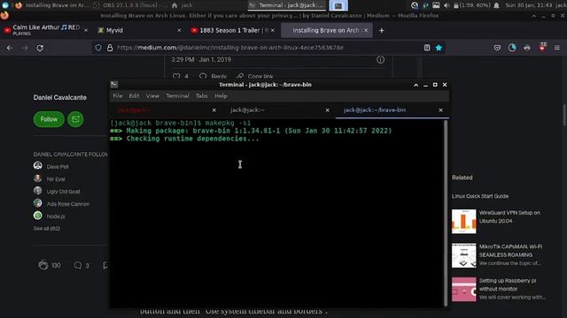 How install Brave browser on arch llinux смотреть онлайн