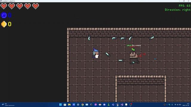 Top Down platformer game throwable weapon test 2 (C# Windows forms) смотреть онлайн