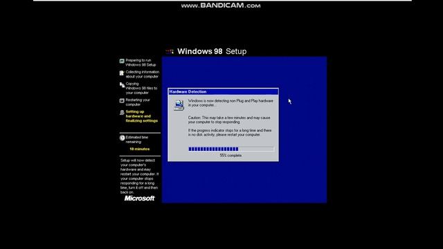 Setup Windows 98 SE in VMware смотреть онлайн