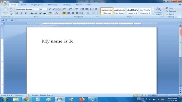 How to open Microsoft Office Word 2007 || Typing Text || Activity смотреть онлайн