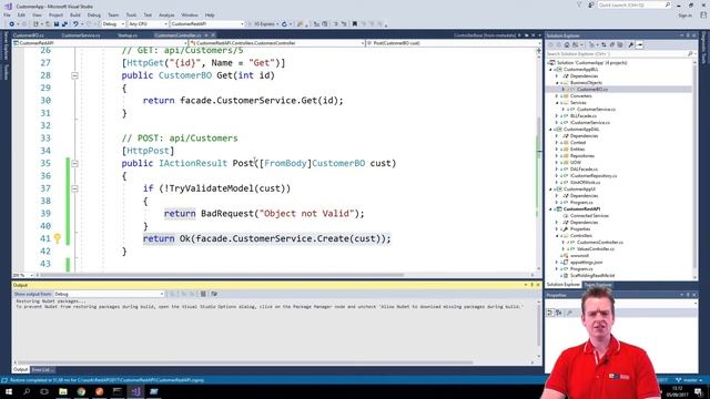 Building a REST API in NET Core | S3P36 | Basic Object Validation using TryValidateModel and DataA смотреть онлайн