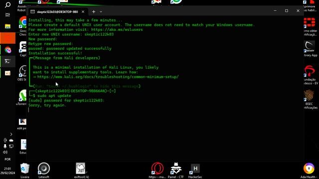 Installing Kali Linux GUI on Windows using WSL + PHONK in 5 Minutes смотреть онлайн