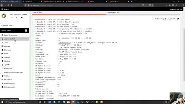 Veja o que acontece se purgar o volume no bacula смотреть онлайн