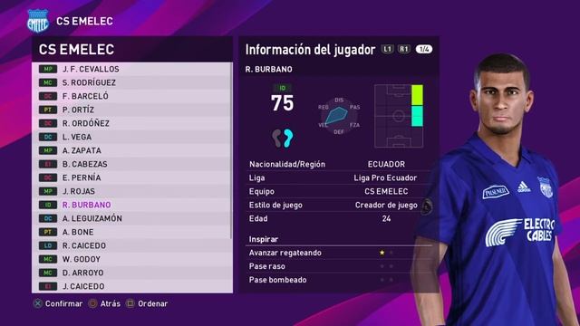 FACES CS EMELEC PES 2020 смотреть онлайн