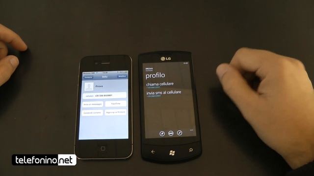 iOs vs Windows phone 7 da Telefonino.net смотреть онлайн